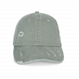 Casquette écoresponsable effet déchiré unisexe NS026 - Washed Almond Green personnalisable - Vue de face