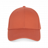 Casquette écoresponsable 6 panneaux unisexe NS038 - Burnt Brick personnalisable - Vue de face