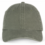 Casquette écoresponsable délavée unisexe NS040 - Washed Organic Khaki personnalisable - Vue de face