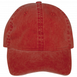 Casquette écoresponsable délavée unisexe NS040 - Washed Paprika personnalisable - Vue de face