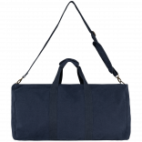 Sac voyage ecoresponsable vintage NS102 - Washed Navy Blue personnalisable - Vue de face