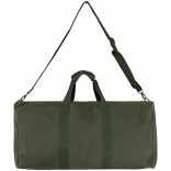 Sac voyage ecoresponsable vintage NS102 - Washed Organic Khaki personnalisable - Vue de face