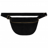 Banane écoresponsable délavée en velours côtelé NS108 - Washed black personnalisable - Vue de face