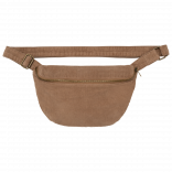 Banane écoresponsable délavée en velours côtelé NS108 - Washed Dark Camel personnalisable - Vue de face