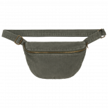 Banane écoresponsable délavée en velours côtelé NS108 - Washed Organic Khaki personnalisable - Vue de face