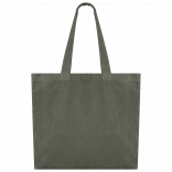 Sac écoresponsable délavé en velours côtelé NS133 - Washed Organic Khaki personnalisable - Vue de face