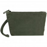 Pochette écoresponsable délavée en velours côtelé NS134 - Washed Organic Khaki personnalisable - Vue de face