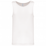 Débardeur de sport homme PA441 - White personnalisable - Vue de face