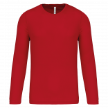 T-shirt de sport manches longues homme PA443 - Red personnalisable - Vue de face