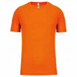 T-shirt sport manches courtes enfant PA445 - Fluorescent Orange personnalisable - Vue de face
