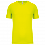 T-shirt sport manches courtes enfant PA445 - Fluorescent Yellow personnalisable - Vue de face