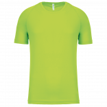 T-shirt sport manches courtes enfant PA445 - Lime personnalisable - Vue de face