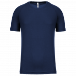 T-shirt sport manches courtes enfant PA445 - Sporty Navy personnalisable - Vue de face
