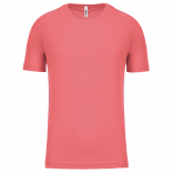 T-shirt sport manches courtes enfant PA445 - Coral personnalisable - Vue de face