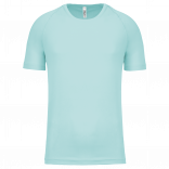 T-shirt sport manches courtes enfant PA445 - Ice Mint personnalisable - Vue de face