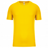 T-shirt sport manches courtes enfant PA445 - True Yellow personnalisable - Vue de face