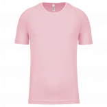 T-shirt sport manches courtes enfant PA445 - Pale Pink personnalisable - Vue de face