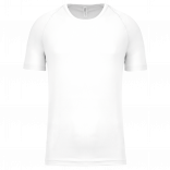 T-shirt sport manches courtes enfant PA445 - White personnalisable - Vue de face