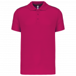 Polo manches courtes homme PA480 - Fuchsia personnalisable - Vue de face