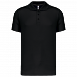 Polo manches courtes homme PA480 - Black personnalisable - Vue de face