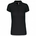 Polo manches courtes femme PA481 - Black personnalisable - Vue de face