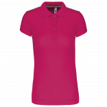 Polo manches courtes femme PA481 - Fuchsia personnalisable - Vue de face