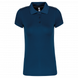 Polo manches courtes femme PA481 - Sporty Navy personnalisable - Vue de face