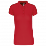 Polo manches courtes femme PA481 - Sporty Red personnalisable - Vue de face