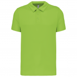 Polo sport manches courtes PA482 - Lime personnalisable - Vue de face
