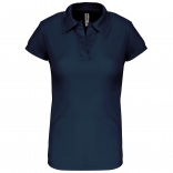 Polo sport manches courtes femme PA483 - Navy personnalisable - Vue de face