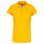 Polo sport manches courtes femme PA483 - True Yellow personnalisable - Vue de face
