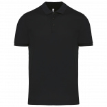 Polo piqué performance homme PA489 - Black personnalisable - Vue de face