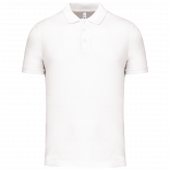 Polo piqué performance homme PA489 - White personnalisable - Vue de face