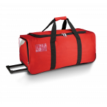 Sac/ trolley de sport - 65 L PA534 - Red / White / Light Grey personnalisable - Vue de face