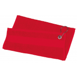 Serviette de golf - 50 x 30 cm PA570 - Red personnalisable - Vue de face