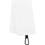 Serviette de golf nid d'abeille - 50 x 40 cm PA579 - White personnalisable - Vue de face