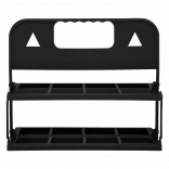 Porte-bouteilles pliable PA628 - Black personnalisable - Vue de face