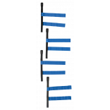 Tag belt PA666 - Black / Royal Blue personnalisable - Vue de face