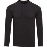 T-shirt homme "Long John" PR218 - Black personnalisable - Vue de face