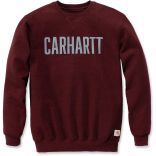 Sweat col rond logo Carhartt PORT HEATHER - S
