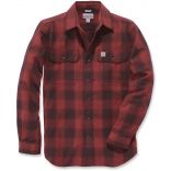 Chemise slim à carreaux Red - S