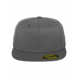 Casquette Premium 210 Fitted FL6210 - DARK GREY personnalisable - Vue de face