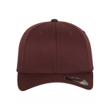 Casquette Flexfit Wooly Combed FL6277 - MAROON personnalisable - Vue de face