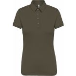 Polo jersey manches courtes femme Light khaki - XS