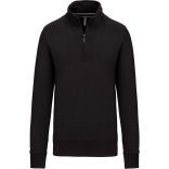 Sweat-shirt col zippé Dark Grey - XS