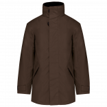 Parka doublure matelassée K677 - Chocolate personnalisable - Vue de face