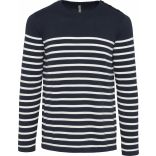 Pull marin homme Striped Navy / Off White