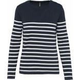 Pull marin femme Striped Navy / Off White