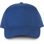 Casquette 5 panneaux en coton bio Royal Blue