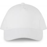 Casquette 5 panneaux en coton bio White